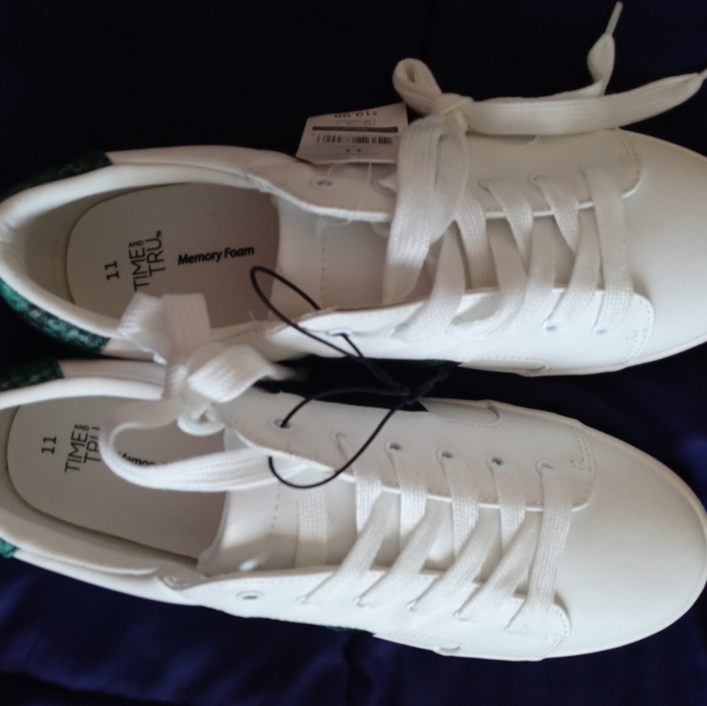 Time and Tru white womens sneakers size 11